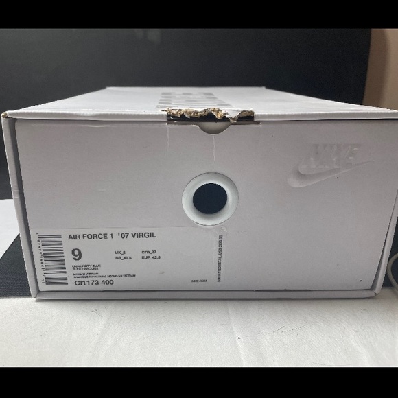 Nike Air Force 1 Low Off-White Virgil Abloh OW 'MCA' CDI1173-400 - Size 9! - Picture 4 of 5